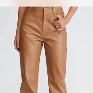 PacSun Tan Leather Pants